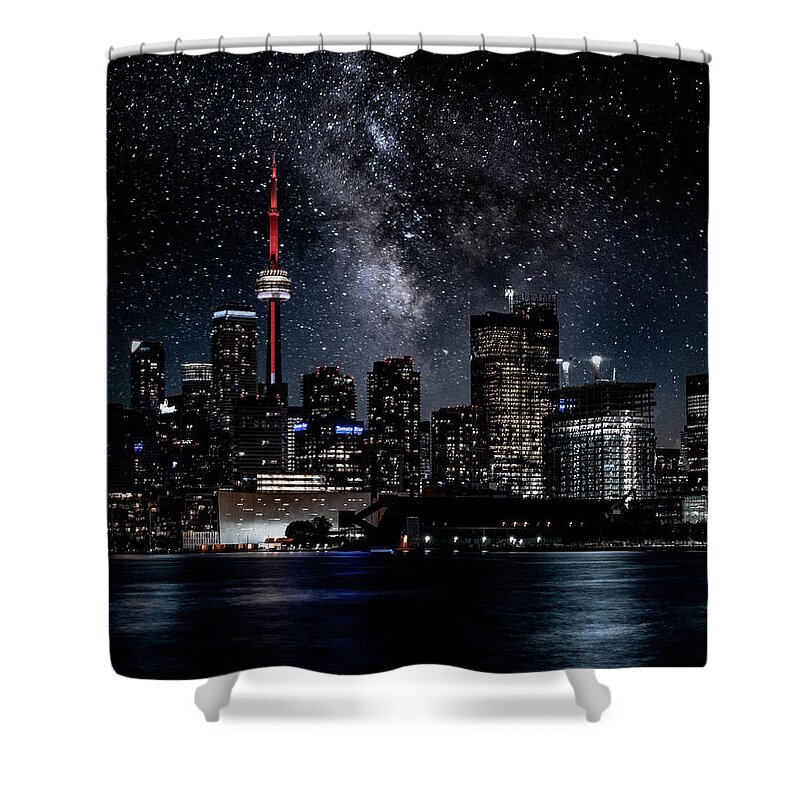 Polson Pier Shower Curtain featuring the photograph Stellar Toronto by Dee Potter