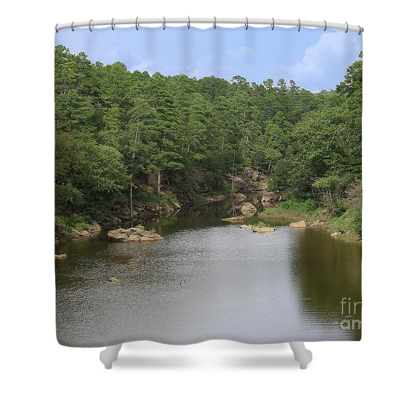 Ash Shower Curtain featuring the photograph Still Waters by On da Raks