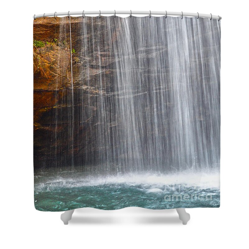 Hike Shower Curtain featuring the photograph Stinging Fork Falls 21 by Phil Perkins