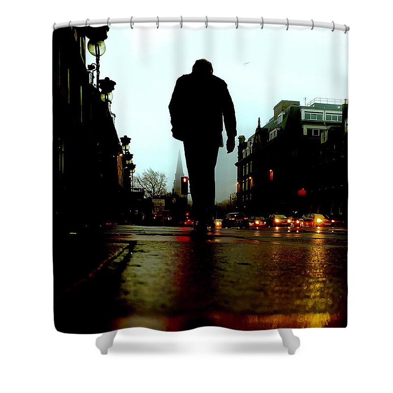 Buffy The Vampire Slayer Shower Curtain featuring the photograph Stoic Protozoic by Nicholas Brendon
