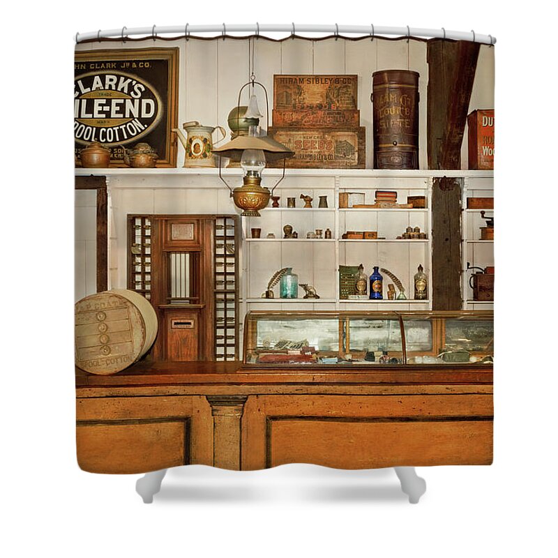 General Store Shower Curtain featuring the photograph Store - Variety Store by Mike Savad