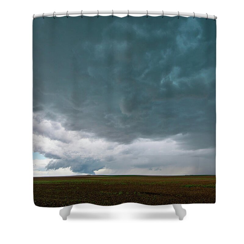 Storm Shower Curtain featuring the photograph Storm over the Plains by Wesley Aston