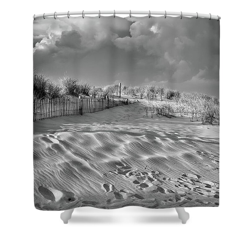 Sand Shower Curtain featuring the photograph Stormy Dunes by Steven Nelson