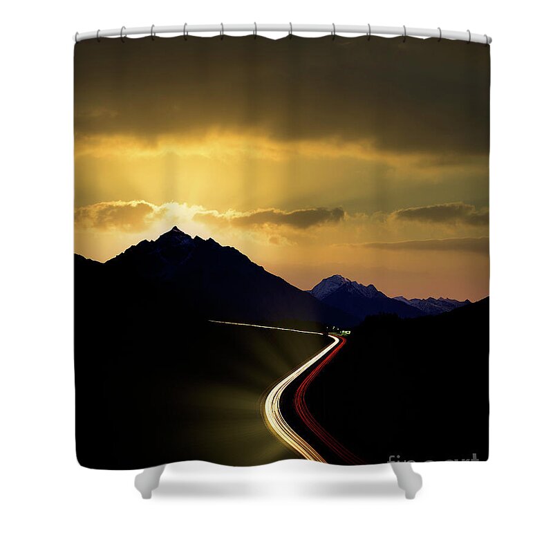 Nag005527c Shower Curtain featuring the photograph Strada del Sole by Edmund Nagele FRPS