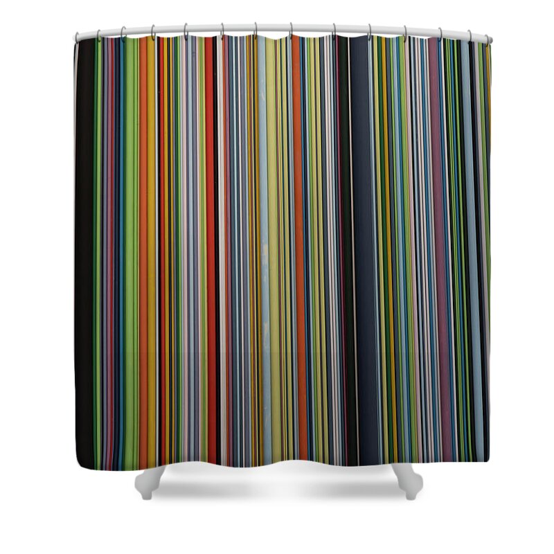 Stripes Shower Curtain featuring the photograph Stripes by Elaine Teague