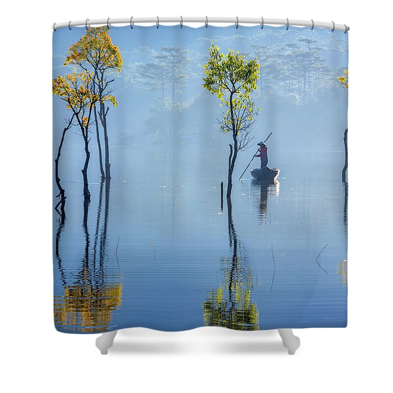 Awesome Shower Curtain featuring the photograph Stunning Autumn by Khanh Bui Phu