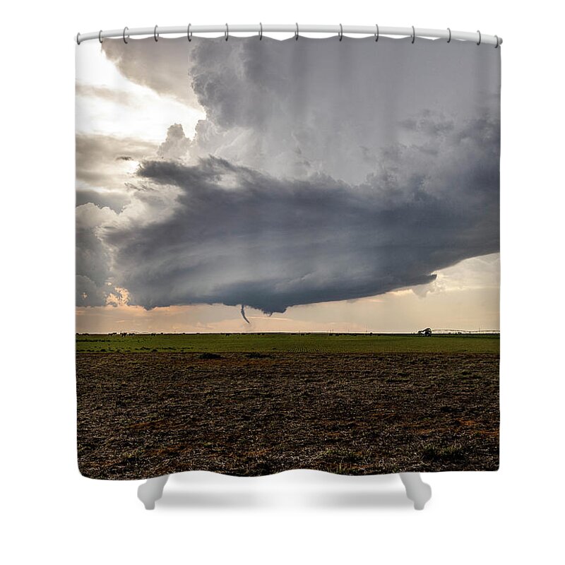 Tornado Shower Curtain featuring the photograph Sudan, TX Tornado by Marcus Hustedde