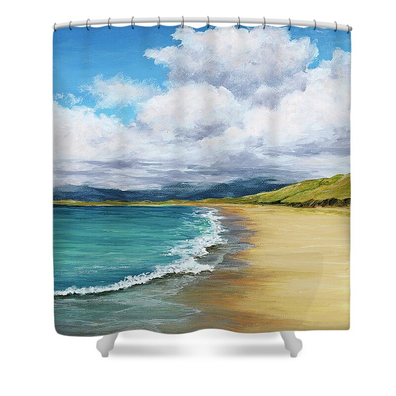 Maui Shower Curtain featuring the painting Summer Afternoon Maui by Darice Machel McGuire