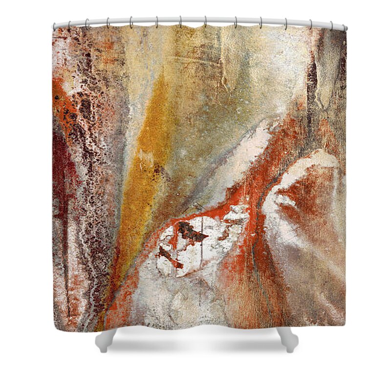 Abstract Shower Curtain featuring the painting Summer Afternoon - Original Contemporary Abstract Art by Modern Abstract
