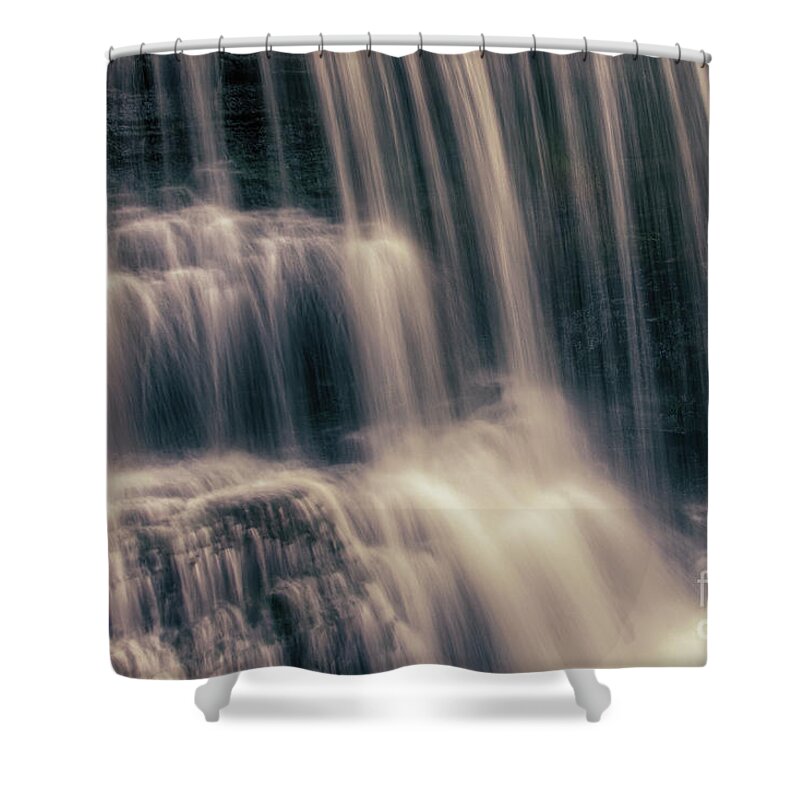 Falls Shower Curtain featuring the photograph Summer Evening Falls by Phil Perkins