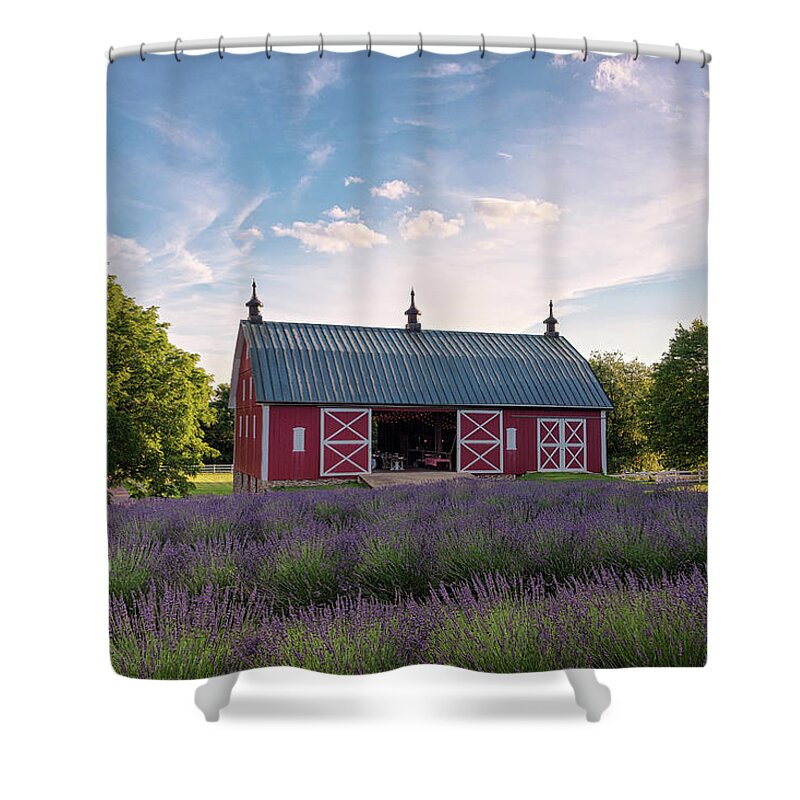 Maryland Shower Curtain featuring the photograph Summer Lavender 1 by Robert Fawcett