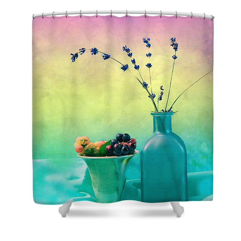 Photo Painting Shower Curtain featuring the photograph Summer Leftovers by Rene Crystal