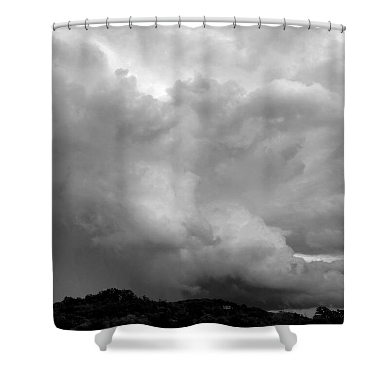 Weather Shower Curtain featuring the photograph Summer Storm Rising by Ally White