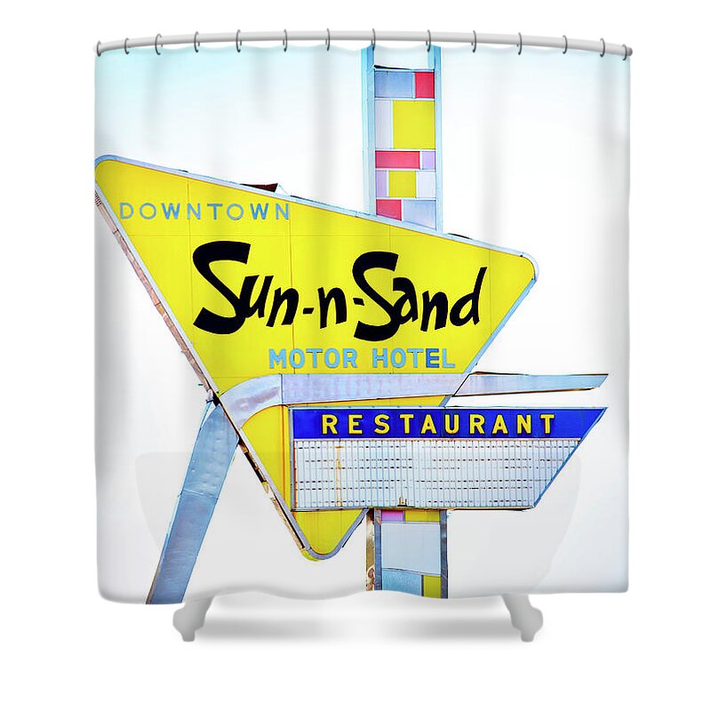 America Shower Curtain featuring the photograph Sun-n-Sand Motor Hotel, Jackson, Mississippi by Anthony John Coletti