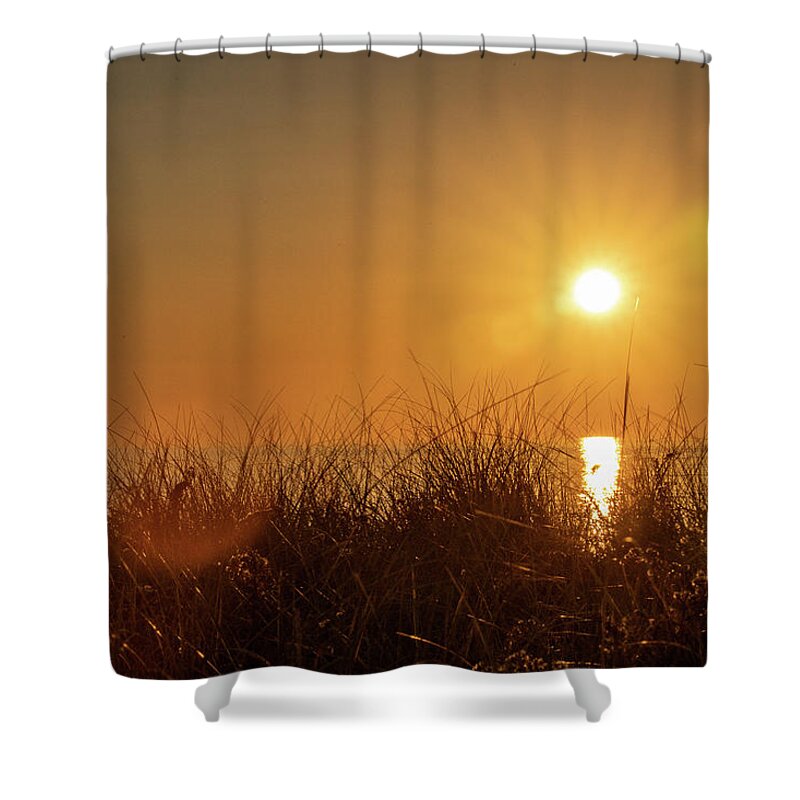 Old Shower Curtain featuring the photograph Sun Rays and Flare by Denise Kopko