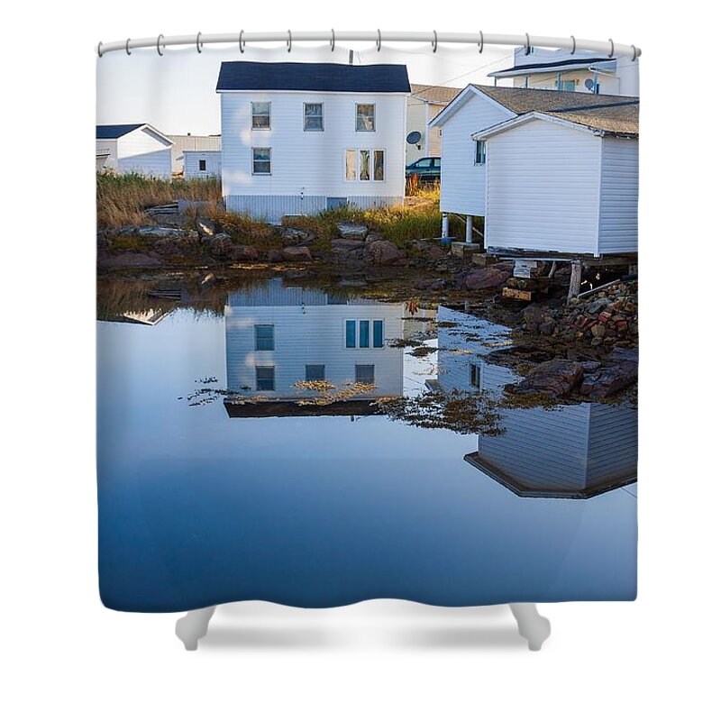 Quiet Shower Curtain featuring the photograph Sunday morning on Fogo Island by Tatiana Travelways