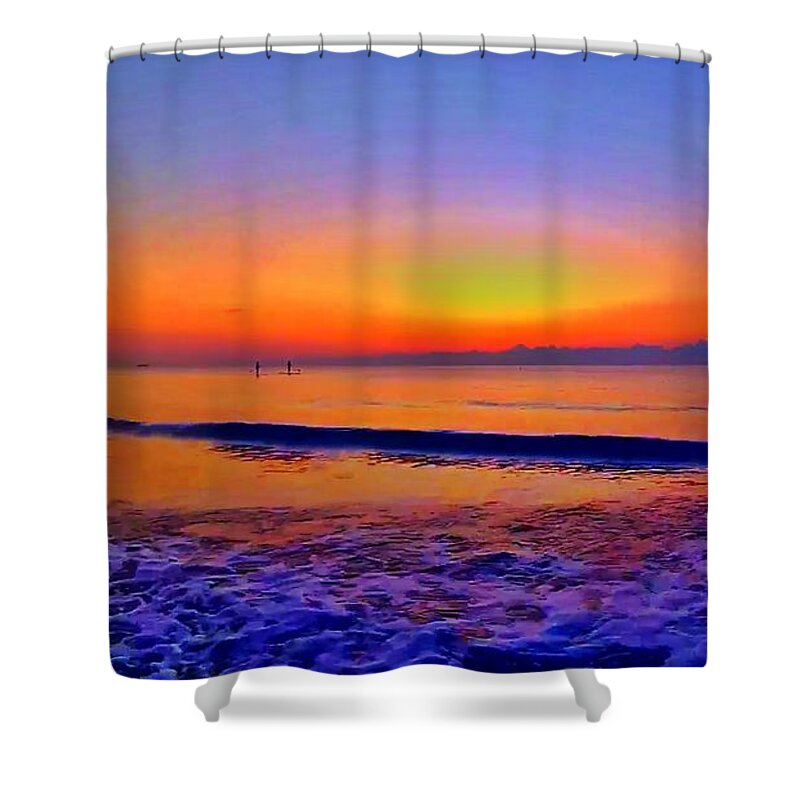 Sunrise Shower Curtain featuring the photograph Sunrise Beach 256 by Rip Read