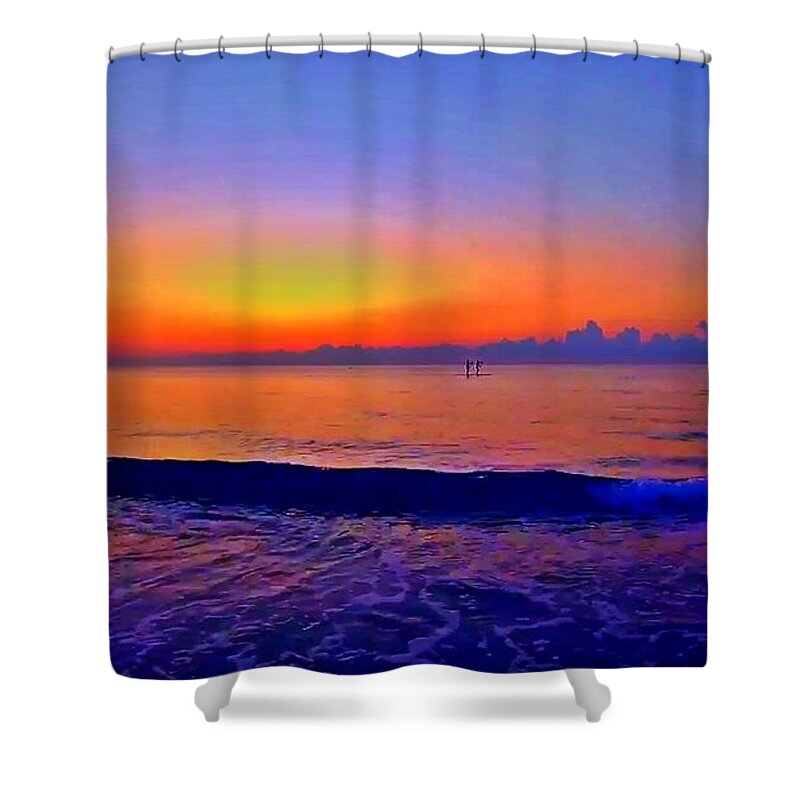 Sunrise Shower Curtain featuring the photograph Sunrise Beach 4 by Rip Read