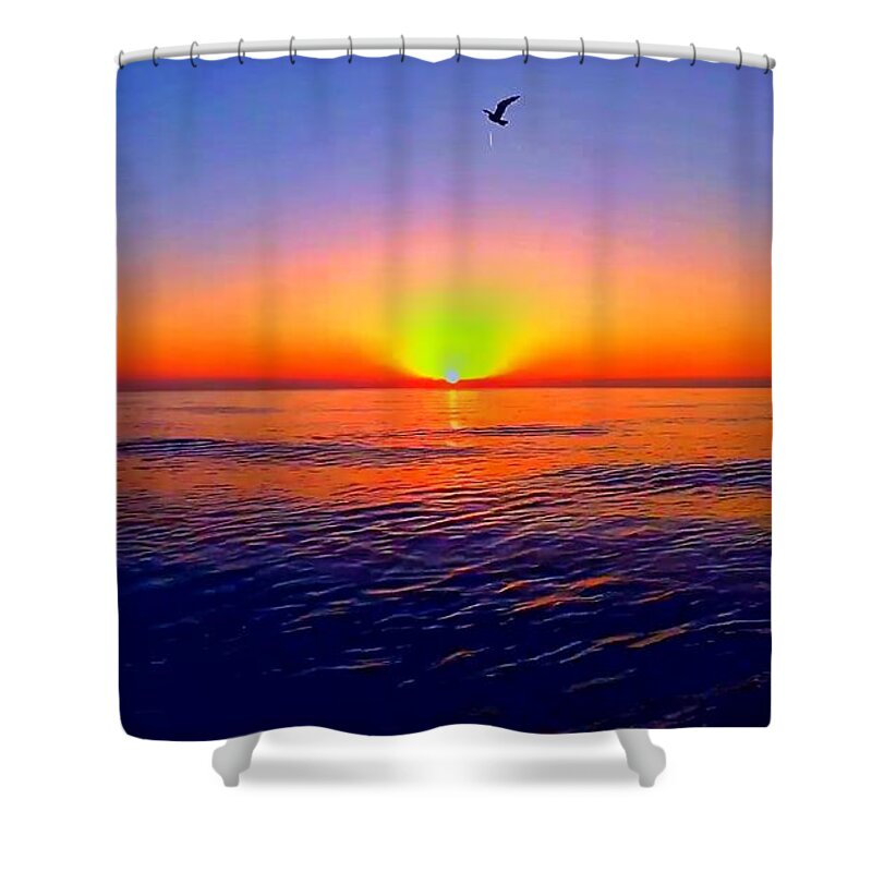Sunrise Shower Curtain featuring the photograph Sunrise Beach 626 by Rip Read