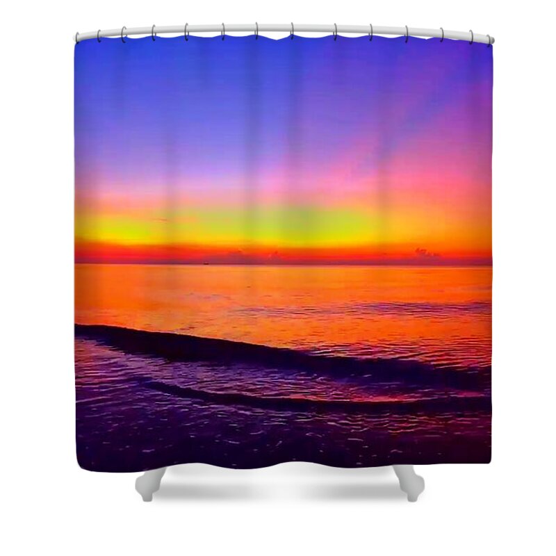 Sunrise Shower Curtain featuring the photograph Sunrise Beach 7 by Rip Read