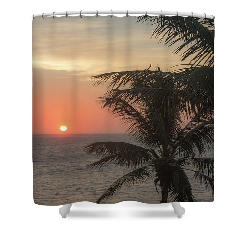 Sunrise Shower Curtain featuring the photograph Sunrise in Belize by Cindy Robinson