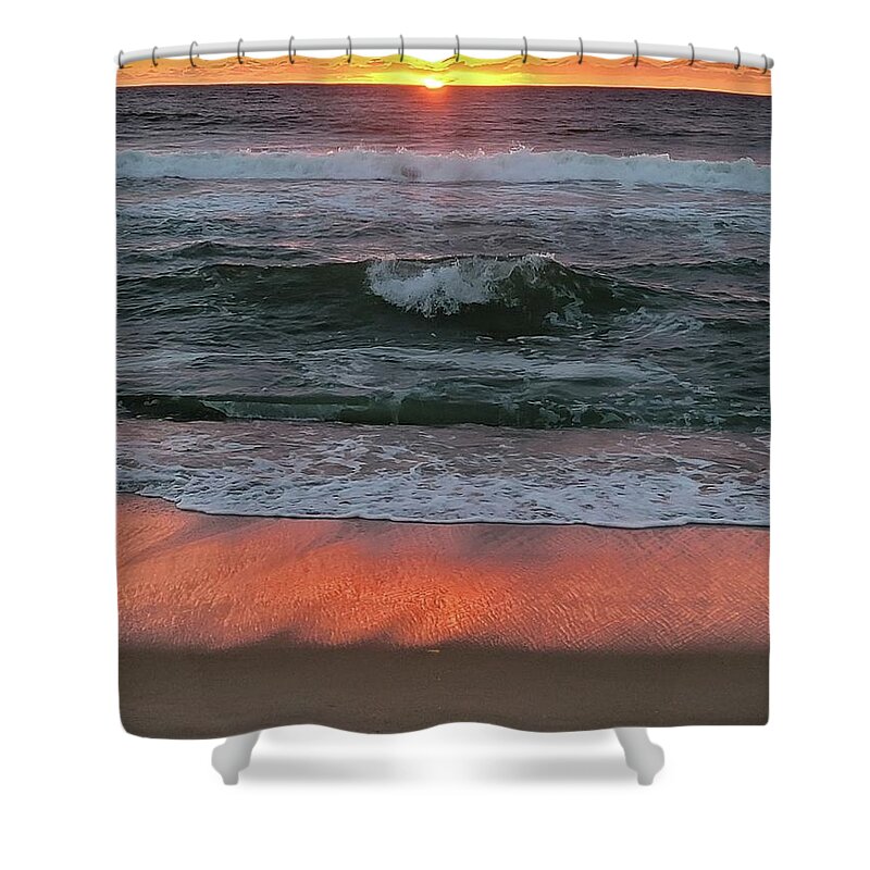Sunrise Shower Curtain featuring the photograph Sunrise Reflection by Jim Harris
