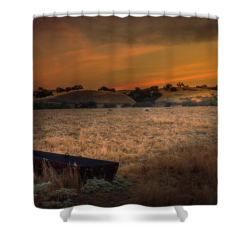 Dramatic Shower Curtain featuring the photograph Sunrise Shadows by Tim Bryan
