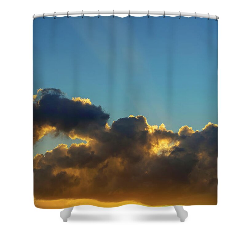 Sunset Shower Curtain featuring the photograph Sunset 6 by AE Jones