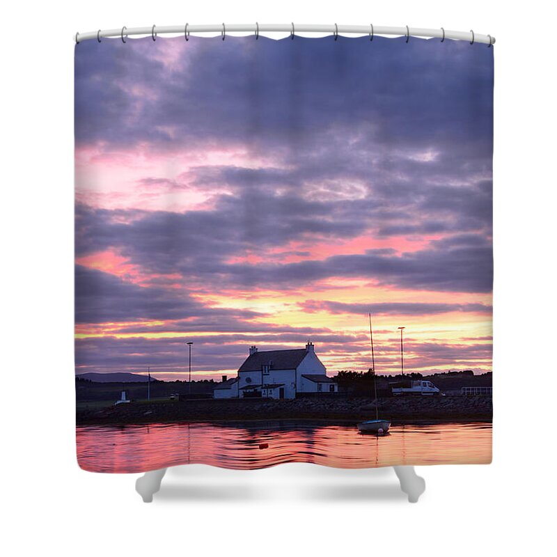 Clachnaharry Sunset Shower Curtain featuring the photograph Sunset at Clachnaharry by Gavin MacRae