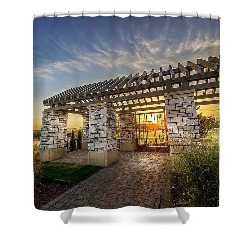 Sunset Shower Curtain featuring the photograph Sunset at Eden Prairie by Susan Rydberg