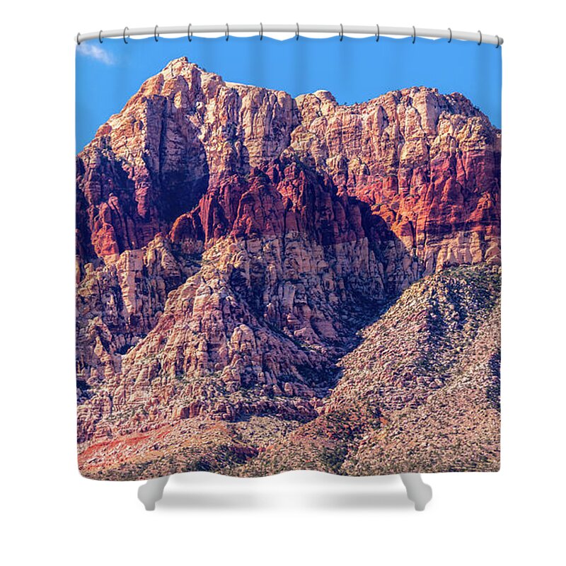 Navajo Indians Shower Curtain featuring the photograph Sunset at Red Rock Canyon by Anthony Sacco