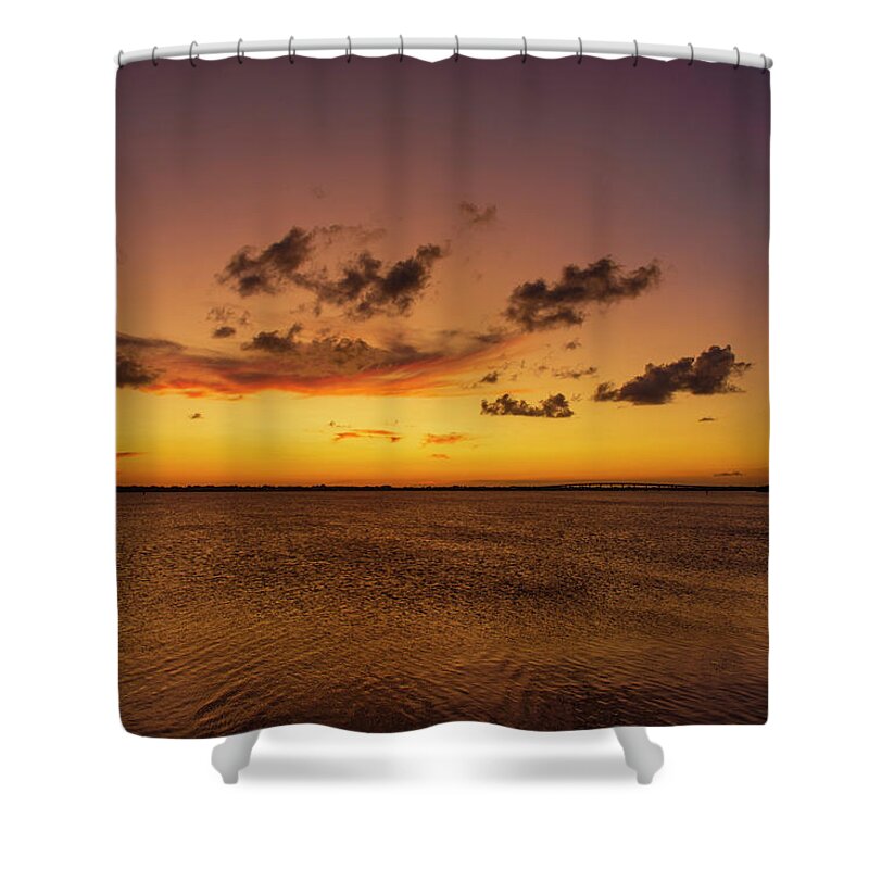 Sunset Shower Curtain featuring the photograph Sunset Finale by Blair Damson