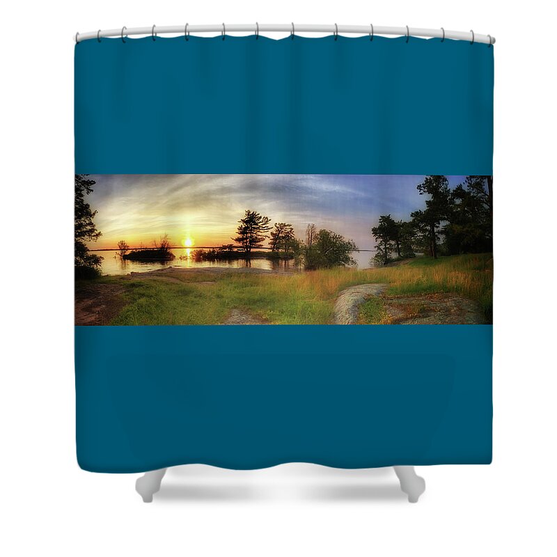 Sunset Shower Curtain featuring the photograph Sunset on 92 by Robert Dann