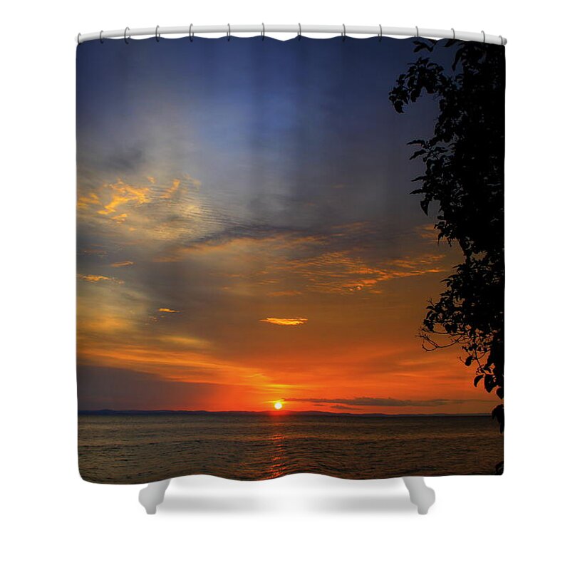 Sunset Over The Congo Shower Curtain featuring the photograph Sunset Over The Congo by Gene Taylor
