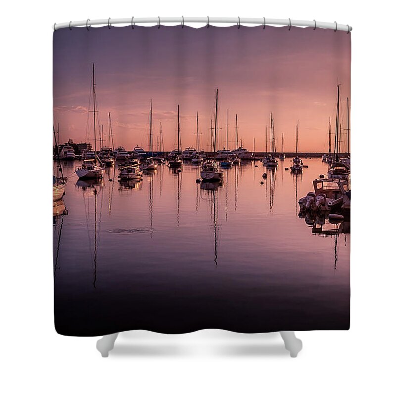 Philippines Shower Curtain featuring the photograph Sunset Trail Harbour by Arj Munoz
