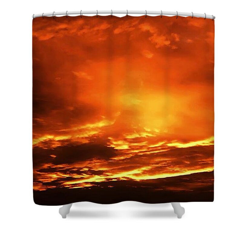 Sunset Photos Sunset Photography Sunsets Of Instagram Sunset Light Sunset Beauty Shower Curtain featuring the photograph Sunset Waves by Ruben Carrillo