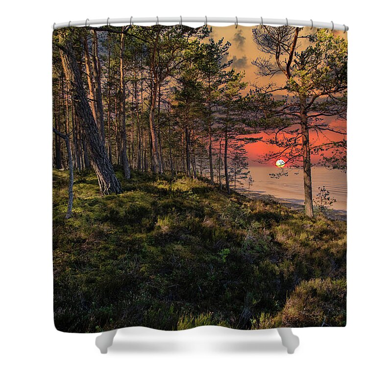  Shower Curtain featuring the photograph Sunset X by Aleksandrs Drozdovs