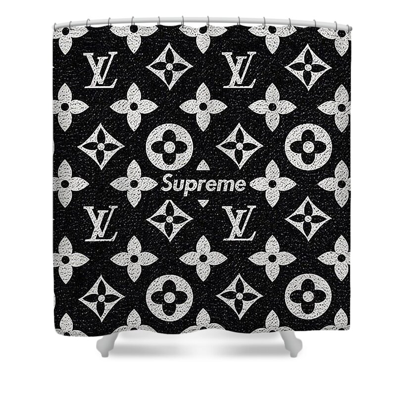 Supreme X Louis Vuitton Art Shower Curtain
