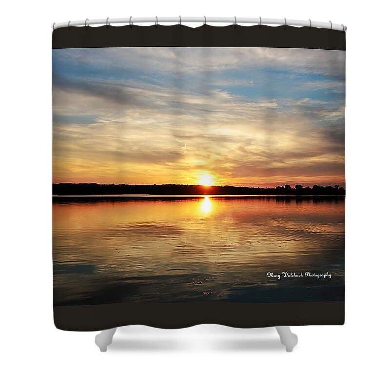 Sunset Shower Curtain featuring the photograph Sweet Dreams Sunset by Mary Walchuck