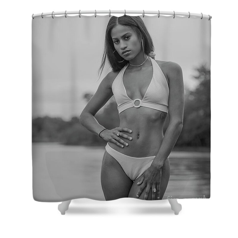 7156 Shower Curtain featuring the photograph Swimsuit by FineArtRoyal Joshua Mimbs