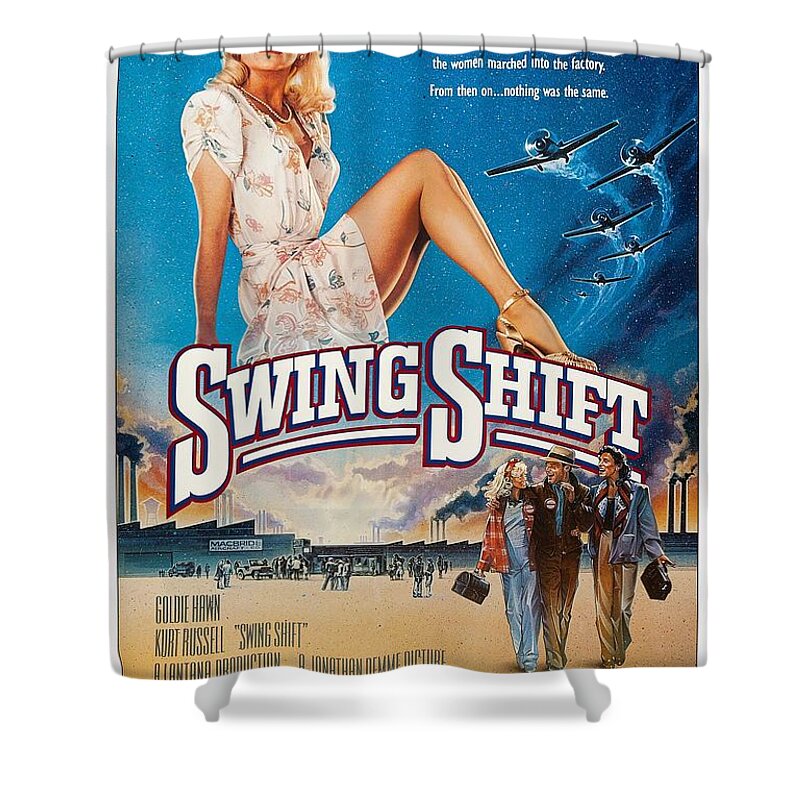Swing Shift'', 1984, movie poster Shower Curtain by Retro Art Studios -  Fine Art America
