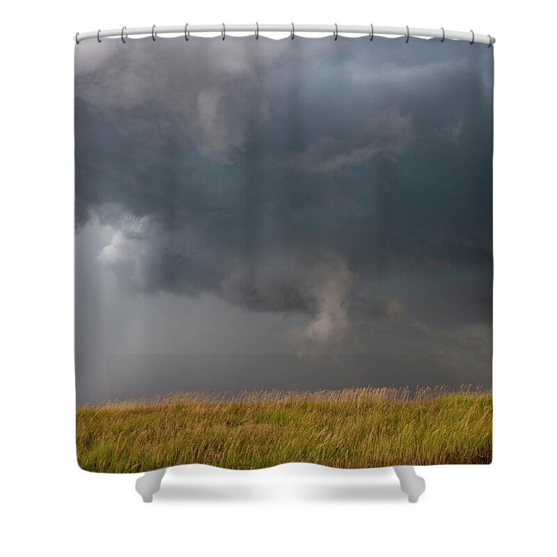 Nebraskasc Shower Curtain featuring the photograph Swirling Nebraska Supercells 005 by NebraskaSC