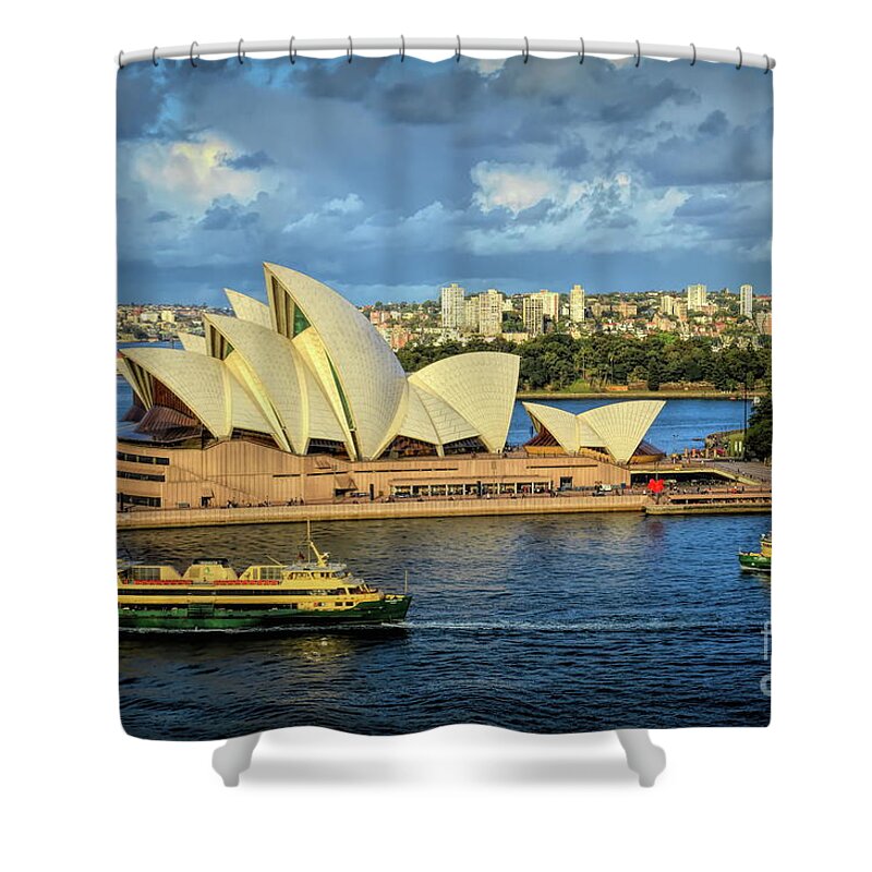 Cityscape Shower Curtain featuring the photograph Sydney Opera House Australia by Diana Mary Sharpton