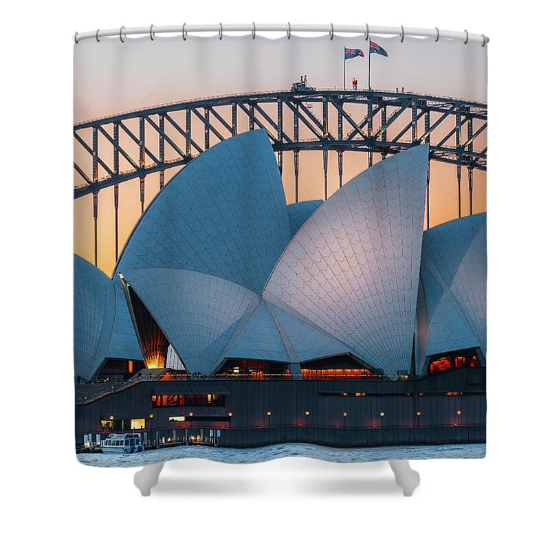 Architecture Shower Curtain featuring the photograph Sydney Special by Francesco Riccardo Iacomino