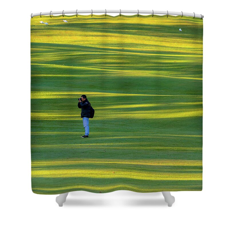 Spring Shower Curtain featuring the photograph Symphony Of Light by Khanh Bui Phu