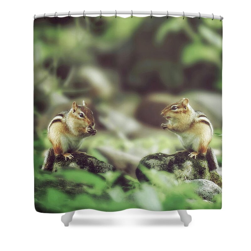 Table For Two Shower Curtain featuring the photograph Table for Two by Carrie Ann Grippo-Pike
