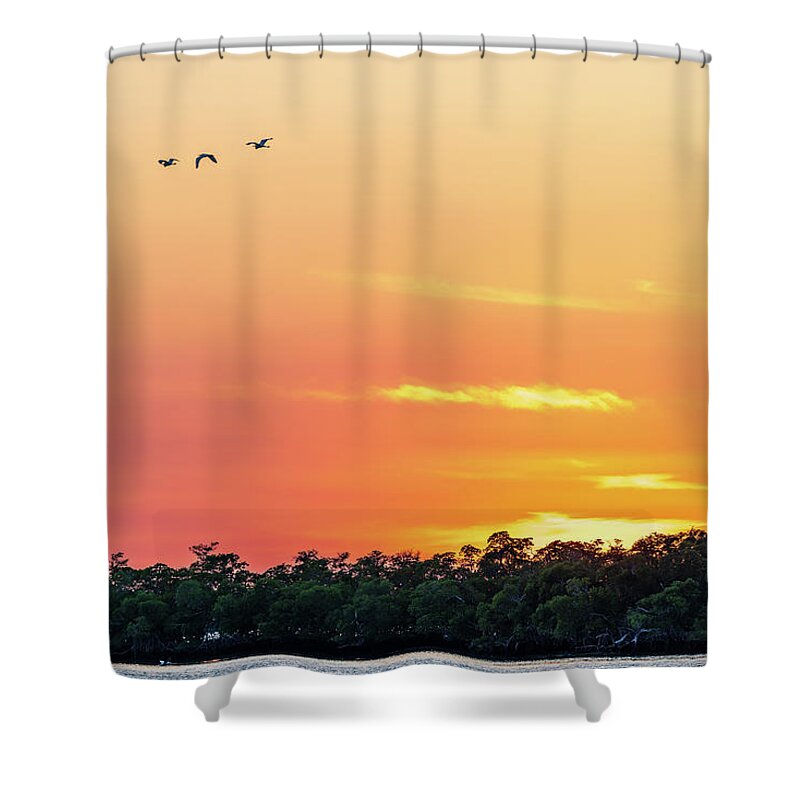 Florida Shower Curtain featuring the photograph Ten Thousand Islands Last Light by Stefan Mazzola