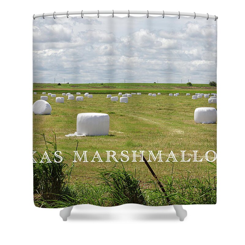 Harvest Shower Curtain featuring the photograph Texas Marshmallows by Steve Templeton