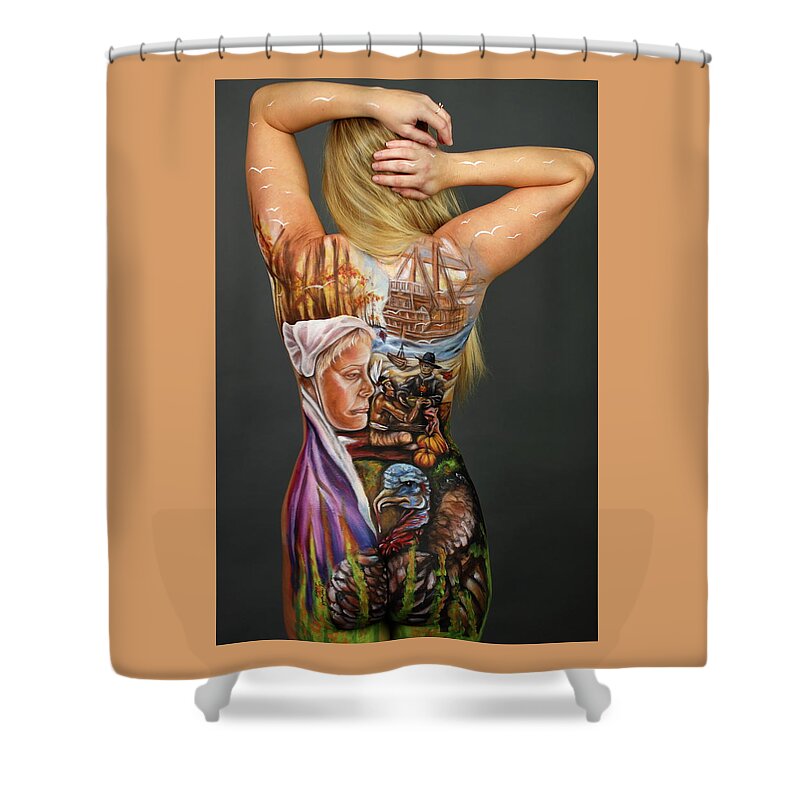 Thanksgiving Shower Curtain featuring the photograph Thanksgiving 2019 by Cully Firmin