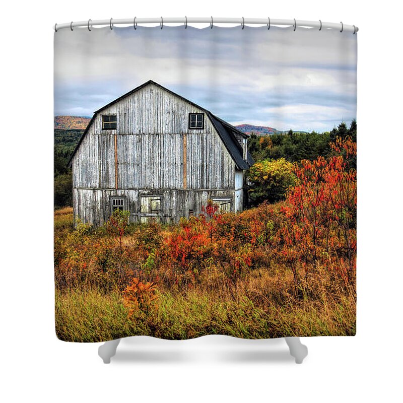 Barn Shower Curtain featuring the photograph That old barn by Tatiana Travelways